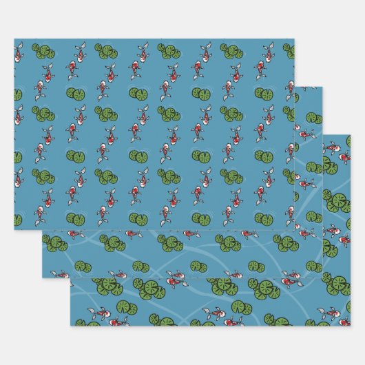 ふく・へいわコイ包装紙セット ラッピングペーパーシート (セット)