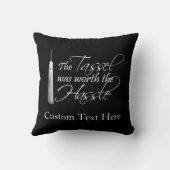 ふさは口論の価値がありました クッション (裏面)