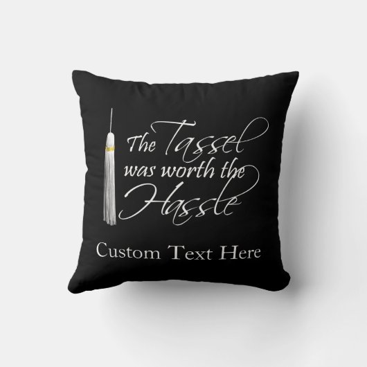 ふさは口論の価値がありました クッション (裏面)