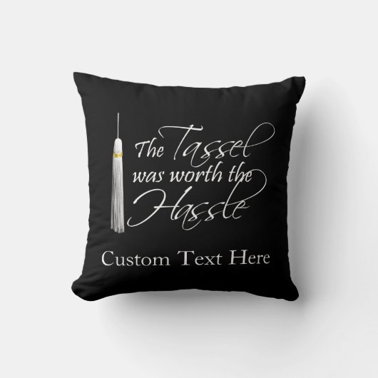 ふさは口論の価値がありました クッション (正面)