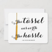 ふさは口論の価値がありました 案内状 (正面)