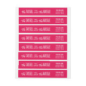 ふさは口論の原稿のピンクの価値がありました ラップアラウンドラベル (シート)