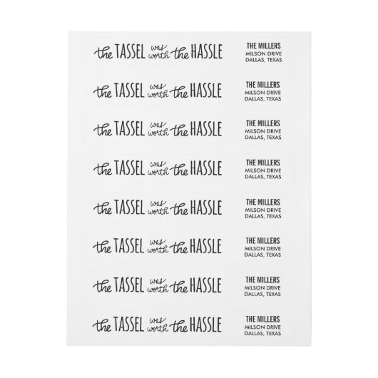 ふさは口論の原稿のモダンの価値がありました ラップアラウンドラベル (シート)