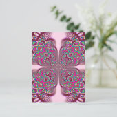 ふさピンクの花 ポストカード (スタンド正面)