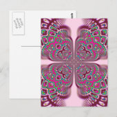 ふさピンクの花 ポストカード (正面/裏面)