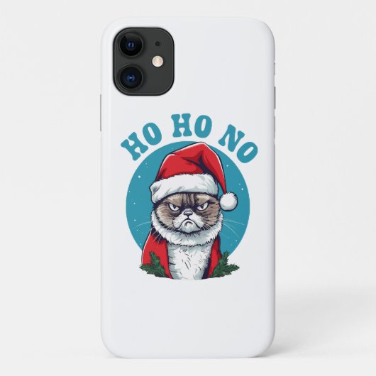 ふざけたおこったサンタ猫 Case-Mate iPhoneケース (裏面)