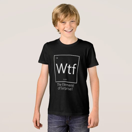 ふざけた周期表スタイル トライブレンドTシャツ (正面全面)