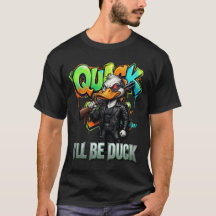 ふざけた武装のアヒルのキャラクターデザイン「I’ll Be Duck」