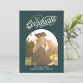 ふざけた賛美卒業発表アーチ写真 招待状 (スタンド正面)