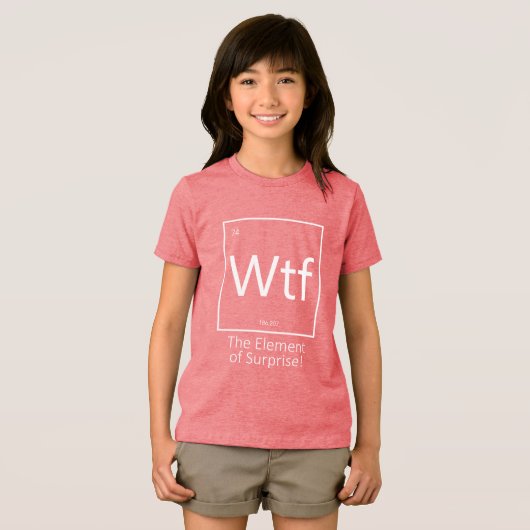 ふざけた 周期表スタイル トライブレンドＴシャツ (正面全面)