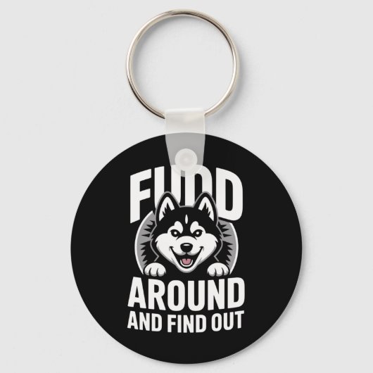 ふざけてみて結果を知れ キーホルダー (正面)