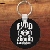 ふざけてみて結果を知れ キーホルダー (正面)