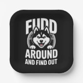 ふざけてみて結果を知れ ペーパープレート (正面)