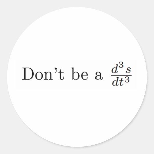 ふざけるな ラウンドシール (正面)