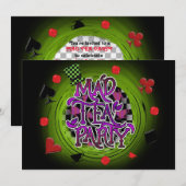 ふしぎなスワール MAD TEA PARTY パーティー招待状 招待状 (正面/裏面)