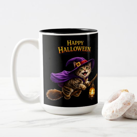 ふしぎなハッピーハロウィン ツートーンマグカップ (ドーナツ)