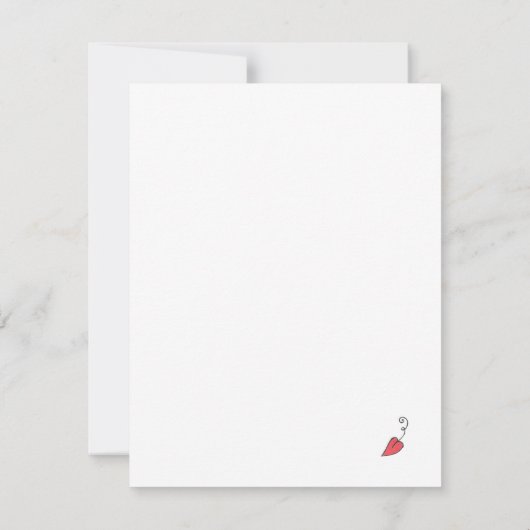 ふしぎなハートの木のバレンタインデーカード シーズンカード (裏面)