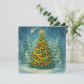 ふしぎな動物園のクリスマス ポストカード – クリスマス ツリー (スタンド正面)