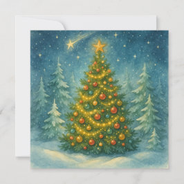ふしぎな動物園のクリスマス ポストカード – クリスマス ツリー