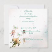 ふしぎな妖精の庭のベビー招待状カード 招待状 (正面)