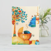 ふしぎな妖精の祝福 赤ちゃんが生まれました 案内状 (スタンド正面)