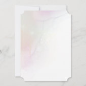 ふしぎな妖精の魔法の4歳誕生日招待状 招待状 (裏面)