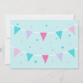 ふしぎな虹のユニコーンアクア 5歳の誕生日 招待状 (裏面)