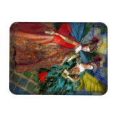 ふたお洒落ご女性蝶おもしろいコラージュ マグネット (横)