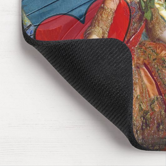 ふたお洒落ご座の星占絵画術作品 マウスパッド (コーナー)