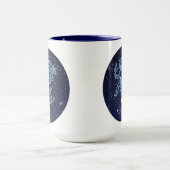 ふたご座の星座と星々 マグカップ (中央)