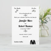 ふたつのハート、ひとつの愛、結び目のタイ　セーブ・ザ・デート セーブザデート (スタンド正面)