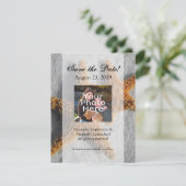 ふたつのヒトデが砂の上に、ビーチウェディング セーブザデート (スタンド正面)