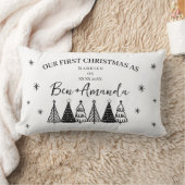 ふたりだけの特別な写真とメッセージのクッション ランバークッション (ブランケット)