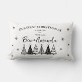 ふたりだけの特別な写真とメッセージのクッション ランバークッション (正面)