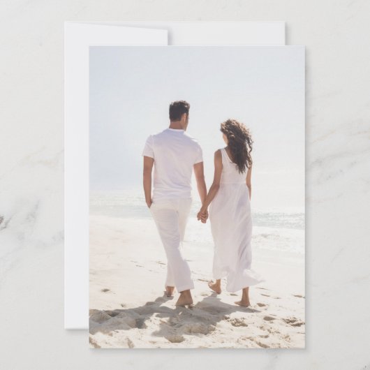 ふたりだけの結婚式の招待状 招待状 (裏面)