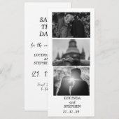 ふたりの写真付きオーダーメイドSave the Date招待状 招待状 (正面/裏面)