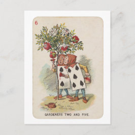 ふたりの庭師と7時の庭師 - 不思議の国のアリス ポストカード