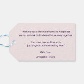 ふたりの愛に乾杯　結婚おめでとう ギフトタグ (裏面横)