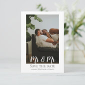 ふたりの新郎さん Mr And Mr 同性婚 ウェディング フォト 案内状 (スタンド正面)