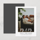 ふたりの新郎さん Mr And Mr 同性婚 ウェディング フォト 案内状 (正面/裏面)