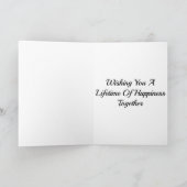 ふたりの新郎の結婚おめでとう カード (内部)