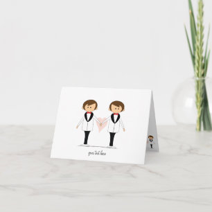 ふたりの新郎 結婚式のカード サンキューカード