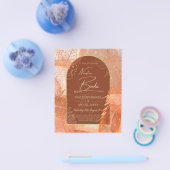 ふたりの結婚式  テラコッタ オータム ウェディング 招待状 チラシ (シングル)