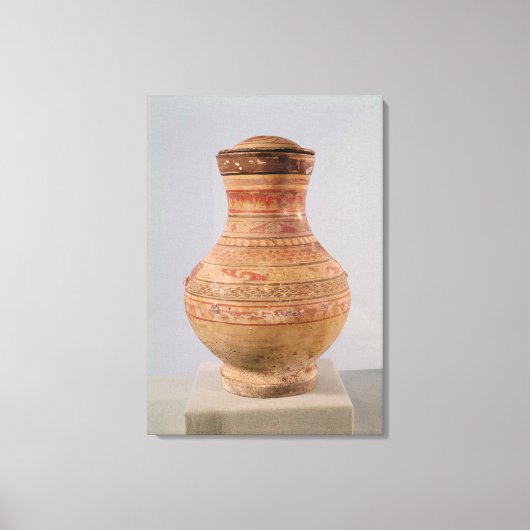 ふた付き胡壺 キャンバスプリント (正面)