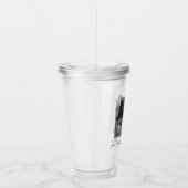 ふた&ストロー付きママ向け写真ギフト アクリルタンブラー (右)