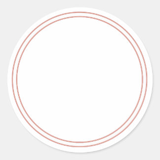 ふち付き丸型ステッカー - グリーティングラベル ラウンドシール