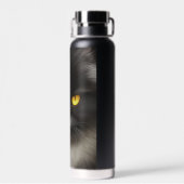 ふっおもしろい怒ふわ黒ペルシャ猫顔 ウォーターボトル (背面)
