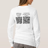 ふっお洒落ふわの青猫「いらなくていい」 Tシャツ (裏面)