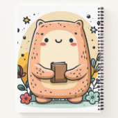 ふっくらしたマスコット ノートブック (裏面)