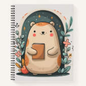 ふっくらしたマスコット ノートブック (正面)